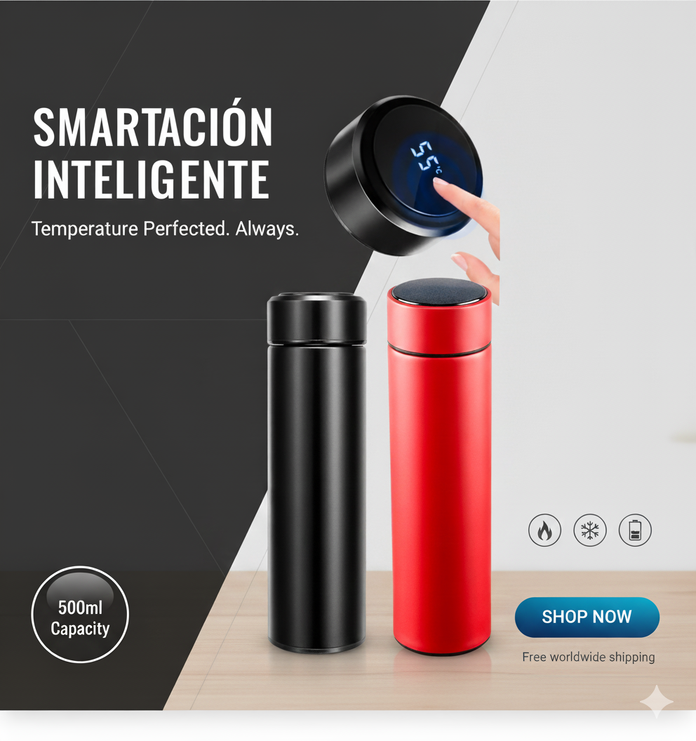 THERMOS FLASK 500 ML LED👌